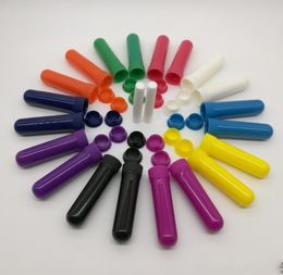 Coloured Essential Oil Aromatherapy Blank Nasal Inhaler Tubes Diffuser With High Quality Cotton Wicks 100 Sets SN4942