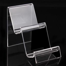 Hooks & Rails High Quality Acrylic Two Layers Phone Display Holder Mobile Rack Cellphone Shelf Wallet Stand Portable Phones