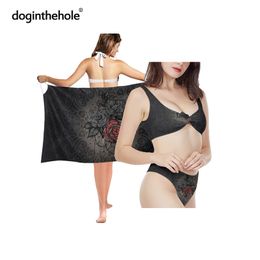 -Doginthehole Sexy Bikini Cover-up для женщин гот гот розовый принт летний пляжный купальник женский купальный костюм из 2 часа xs-xxl 220705