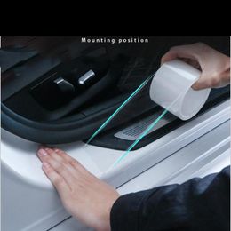 Car Stickers Invisible Transparent Anti-collision Sticker For Door Sill Strip Luggage Pedal Protection StickerCar