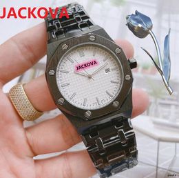 On Sale Mens Sport Watch 42mm Quartz Movement Male Time Clock Watch Solid Fine Full Stainless Steel President business switzerland day date waterproof Wristwatch