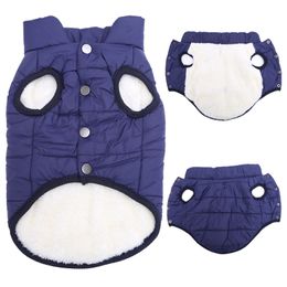 Winter Pet Clothes For Small Medium Large Dogs Warm Thicken Puppy Vest Jacket Big Dog Coats Clothing French Bulldog Outfits Y200917