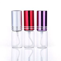 20pcs/lot 5ml 10ml Travel Portable Perfume Bottle Spray Bottles sample empty containers atomizer Mini refillable bottles 220711