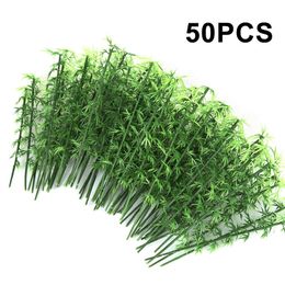 50Pcs 10cm 12cm 15cm Plastic Miniature Model Tree Landscape Bamboo Sand Table Decor Accessories Toys Hobbies 220715