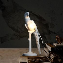 Table Lamps Creative Resin Animal Parrot Nordic Living Room Bedroom Study Children's Bedside Desk Lamp Decor Light FixturesTable