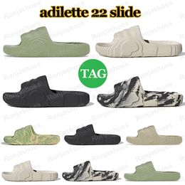 Luxus Adilette 22 Sandale Flache Komfort Hausschuhe Designer Herren Damen Schuhe Slides mit Box Sommer Strand Indoor Outdoor Slipper Sandalen Scuffs Fashion Slide Flip Flop