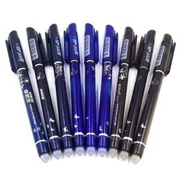 Gel Pens 6pcs Pen 0.5mm Blue Black Red Ink Refill Sticks 4 Colors Office School Student Writing Handle Stationery