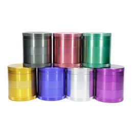 The latest 55x62mm Smoke grinder five -layer Aluminium alloy Colour smoke grinding heater many style choices support custom LOGO