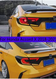 car goods taillamp For Honda Accord X LED Tail Light 18-21 Rear Fog Brake Turn Signal Automotive Accessories