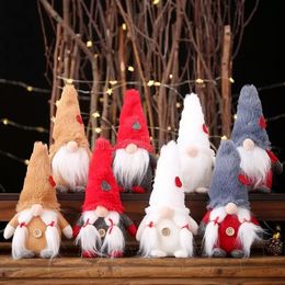 Swedish Gnome Plush Toy Elf Doll Scandinavian Gnome Nordic Tomte Dwarf Home Decoration Christmas Ornament Toy Faceless Doll Gift 0817