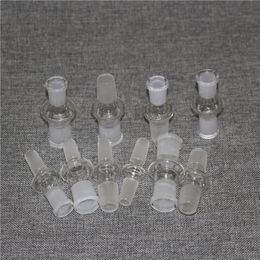 hookahs Glass Down Stem Pipe Adapter 18mm Male to 14mm Female Reducer Connector Slit Diffuser for Glass Bongs Water