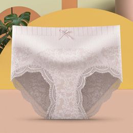 women underwear Canada - Women's Panties No Boundaries Cotton Thong Women Comfortable Lace Edge Middle Waist Triangle Underwear Bonds LadiesWomen's