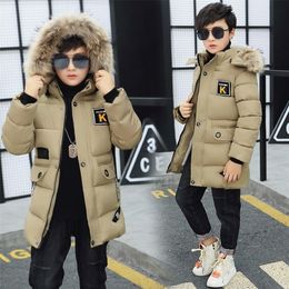 Kid Winter Jacket A Boy Park -30 Degrees 11 Children's Clothing 12 Boys 13 Winter Clothing 14 Jacket 15 Thick Cotton Thickening LJ201202