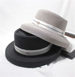 Outdoor female girls casual Lambshade Summer Breathable ribbon straw Sun hats for women