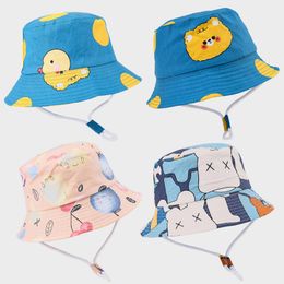 Printemps Automne Coton Baby Hat Solid Boy Cap Béret Animal solide Kids chapeau de soleil 