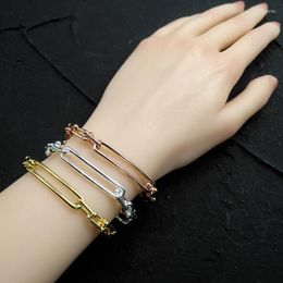 Beaded Strands Women's Love Chain High Quality TFF925 Sterling Silver Long U Buckle Bracelet Japan Korea Fashion Logo Jewellery Fawn22