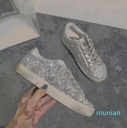 2022-Super Star Sneakers Metallic Casual Shoes Classic Shoe Snake Skin Heel Suede Cream Sole Women Man White Leather Plaid