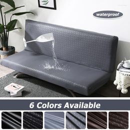 Chair Covers Waterproof Leather Fabric Sofa Cover For Living Room Nonslip Straight Bed Washable Oil Proof Armless HomeChair