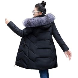 6xl 7xl artı boyutu kadınlar parkas büyük kürk kış kapüşonlu uzun ceket kadın ceket kadınlar için kalın sıcak kış ceketi 201127