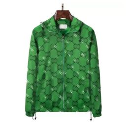 Designers Jacket Fashion Windbreaker Long Sleeve Men Jackets Hoodie Clothing Zipper with Animal Letter Pattern Clothes M-XXXL