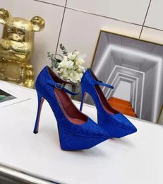 Fashion sxey stiletto heel sandals Shoes Black Ygit Ankle Strap Satin Pumps Ankle Strap High Heel Platform