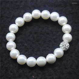 Nature Mother OF Pearl Shell Women Bracelets 10MM Round Shape 3 Colours Available Selling Good Choice Link Chain