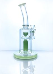 clean clear 9" borosilicate glass pipe hookah aerator with 1 life seed perc 14mm male 60mm diameter