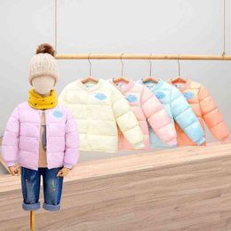 Children Cotton Coat Autumn And Winter Baby Thickened Cotton Liner Boys And Girls' Thermal Underwear Leisure Jacket J220718