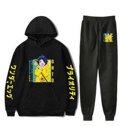 Men's Tracksuits Wonder Egg Priority Two Piece Set Women Men Long Sleeve Hoodies Jogger Pants Fashion Unisex Casual Streetwear Anime Clothes