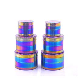 Smoking Accessories wholesale Rainbow 4layer SharpStone Tobacco Grinders Brand Sharp Stone metal zicn alloy dry herb grinder