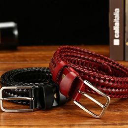 Belts Aoluolan Designer Luxury Womens Mens Belt Braided Elastic Waist Straps Stretch