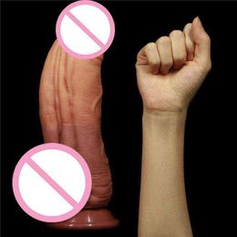 Nxy Dildos Dongs 10" Inch Huge Monster Realistic Dildo Male Strong Suction Cup Sex Toys for Women 220511