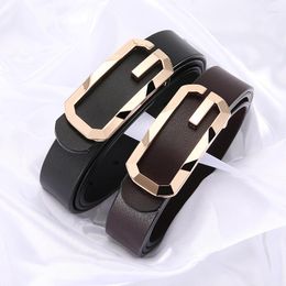 Belts Women's Belt Leather Suit Pants Stylish Smooth Buckle Personality Casual Jeans Female For Women Luxury DesignerBelts