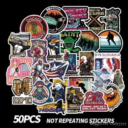 50 pcs/lot Mixed Skateboard Stickers hockey Sports For Car Laptop Helmet Stickers Pad Bicycle Bike Motorcycle PS4 Phone Notebook Decal Pvc