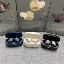 Cell Phone Earphones High quality Elite 75t True Wireless Bluetooth Earphone Reduction Omnipotent Hifi Super Low Sound Earplug with Charging Case Official