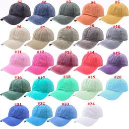 Vintage Wash solid Colour Baseball hat Party Favour Summer sunshade Hats Outdoor Travel sunscreen caps duck tongue cap Sunhat for adult