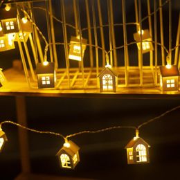 Strings LED Christmas Decoration Small House Light String For Home Indoor And Outdoor Ornament Year 2022LED StringsLED