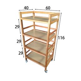 Wohnzimmermöbel 4-tierende Küchenwagen Lagerregal Rack Rack im Angebot