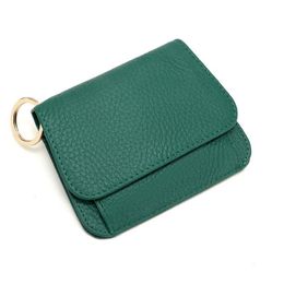 Wallets Bycobecy Genuine Leather Fashion Women Wallet Small Holder Zipper Coin Purse Money Bag Travel Short