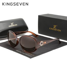 KINGSEVEN Fashion Design Sunglasses For Women Polarised Travel Glasses Oversized Luxury Ladies Eyewear D Sol 220511