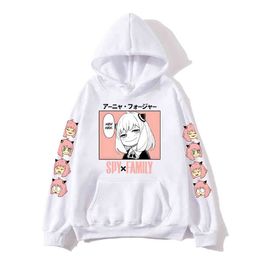 Anya Anime Spy x Family Hoodies Kawaii Cartoon Mens/womensweatshirt Harajuku Unisex Couple Hoodie Plus Fashion Streetwear