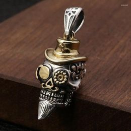 Pendant Necklaces Neo-Gothic Beard Skull Necklace Formen Punk Hip Hop Jewellery GiftPendant Elle22