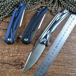 y bearing UK - Y-START 440C Satin Blade Pocket Folding Knife G10 Handle 3 colors Fast Open Flipper Ball Bearing for EDC Survival Tactical Hunting206m