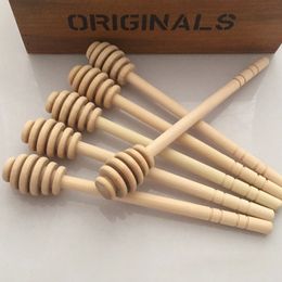 Honey Stir Bar Mixing Handle Jar Spoon Practical 1Pc Wood Dipper Long Sticks Supplies Honeys Kitchen Tools Mini Wooden Stick TH0028