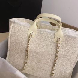 2023 Designer Bags Women Handbags Summer Beach Shoulder Bag Canvas Shopping Bag Ladies Fashion Tote with Amazing Quality