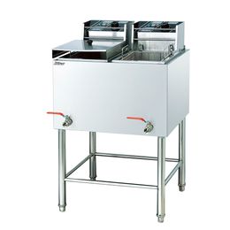 DF84 Commercial Stainless Steel Electric 2-tank Deep Fryer Machine with 2-basket for kitchen equipment