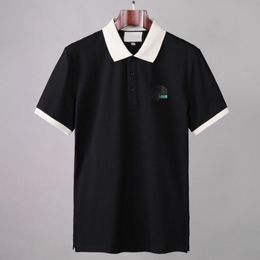 2022GG Men's Polo Shirt Casual Sportswear Short Sleeve Lapel T-shirt Loose Fashion Clothing Golf Top Cotton High Quality