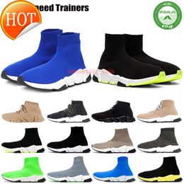 2021 Tasarımcı Çorap Ayakkabı Erkek Bayan Rahat Ayakkabı Üçlü Siyah Kırmızı Beyaz Hız Trainer Vintage Platformu ACE Çizmeler Çorap Sneakers Eğitmenler W