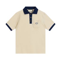 Mens mais camisetas polos do pescoço redondo bordados e estampados estilo polar de verão com algodão puro de rua Q2E