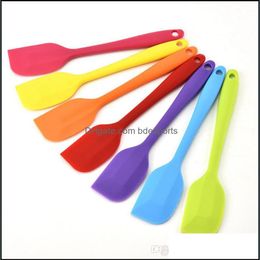 Kitchen Baking Tool Colorf Sile Cream Butter Cake Spata Mixing Batter Scraper Brush Lx3438 Drop Delivery 2021 Tools Bakeware Kitchen Dining